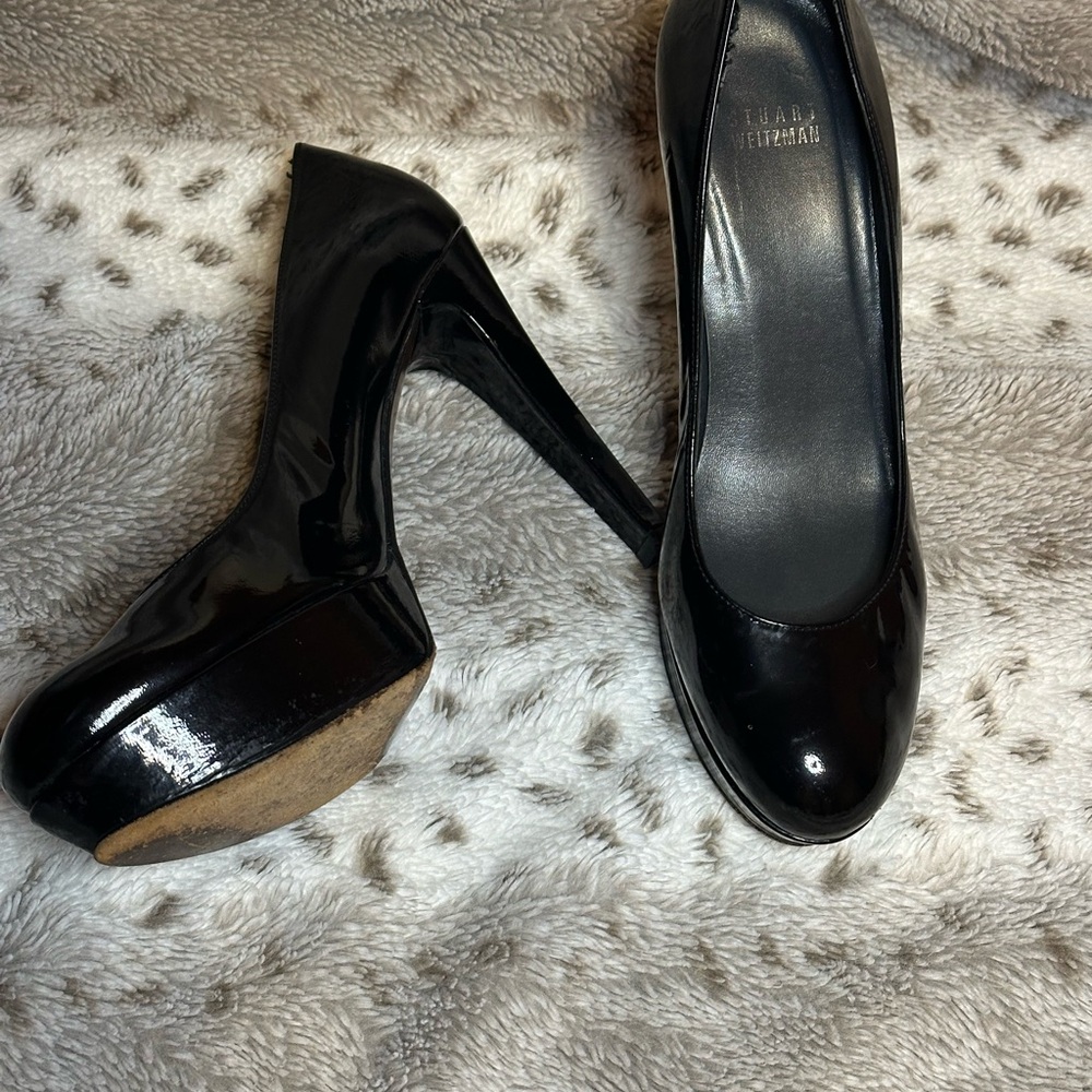 Stuart Weitzman Black Platform Heels